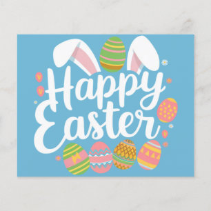 Fröhliches Ostern Häschen Kaninchen Ei Feiertag  Flyer