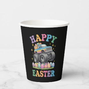 Fröhliches Ostern Lustiger Monstertruck zerquetsch Pappbecher