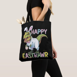 Fröhliches Ostern T Rex Oster Dinosaur Hase Ei Tasche