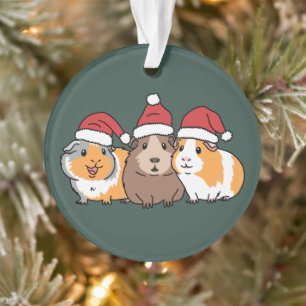 Fröhliches Pigmas Meerschweinchen Weihnachten Tier Ornament