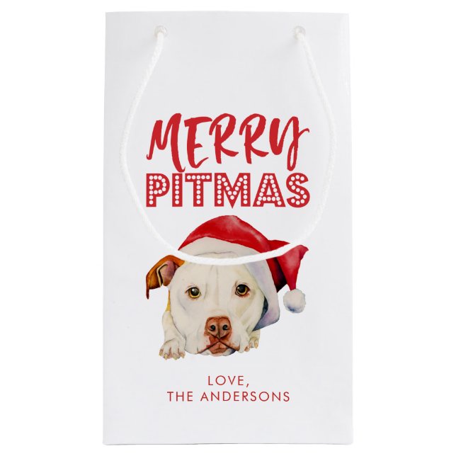Fröhliches Pitmas, niedlicher Kleine Geschenktüte (Rückseite)