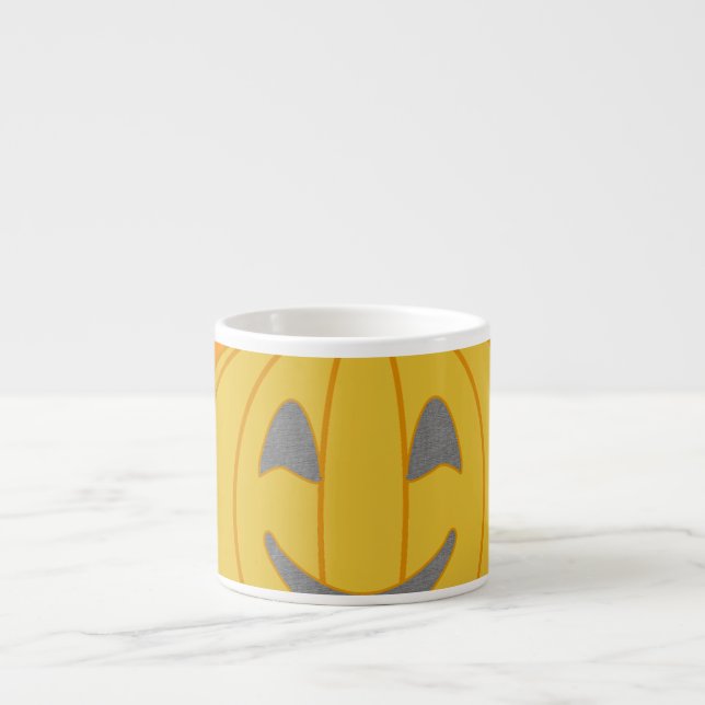 Fröhliches Pumkin Costume Design Halloween Orange Espressotasse (Vorderseite)