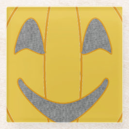 Fröhliches Pumkin Costume Design Halloween Orange Glasuntersetzer