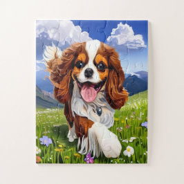Fröhliches Puppy-Puzzle