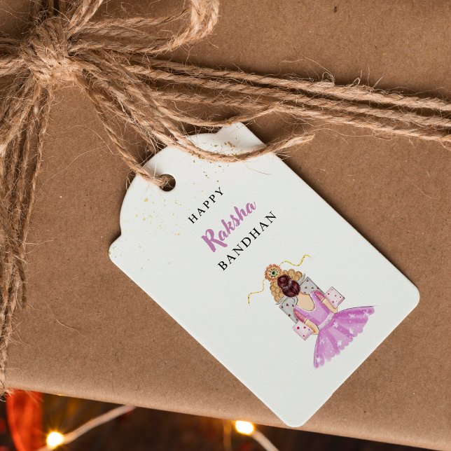 fröhliches Rakhi, Rakshabandhan, indisches Festiva Geschenkanhänger (Von Creator hochgeladen)