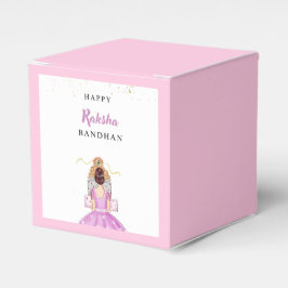 fröhliches Rakhi, Rakshabandhan, indisches Festiva Geschenkschachtel
