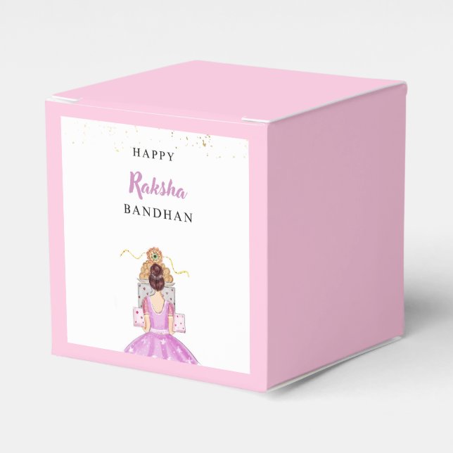 fröhliches Rakhi, Rakshabandhan, indisches Festiva Geschenkschachtel (Vorderseite)
