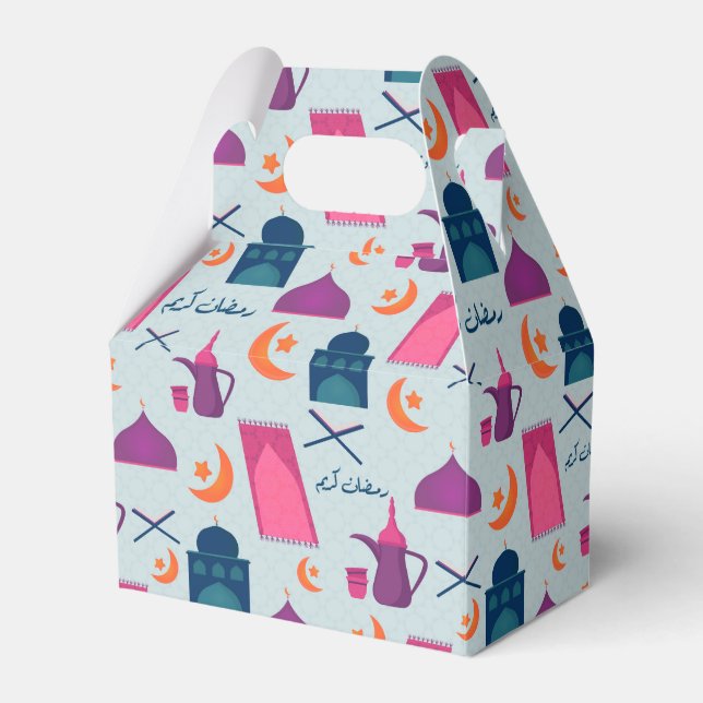 Fröhliches Ramadan-Muster Geschenkschachtel (Vorderseite)