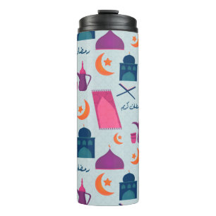 Fröhliches Ramadan-Muster Thermosbecher