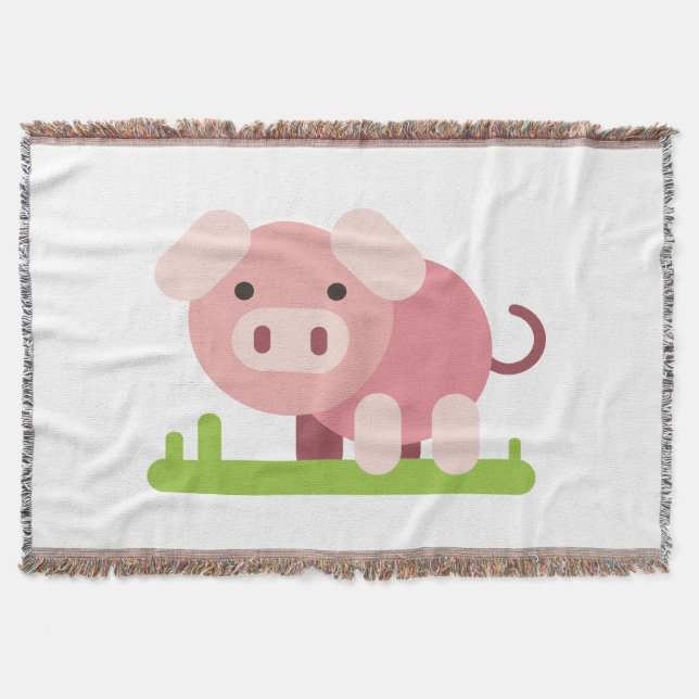 Fröhliches Rosa Decke (Vorderseite)
