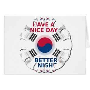 Fröhliches "Schönen Tag noch" Koreanische Flagge K