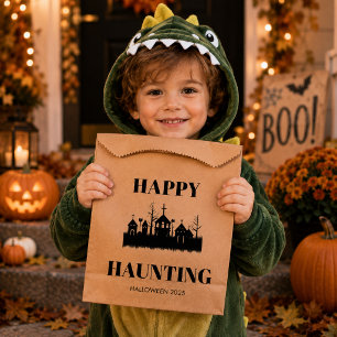 Fröhliches Spuken Gruselige Halloween-Süßigkeite Geschenktütchen