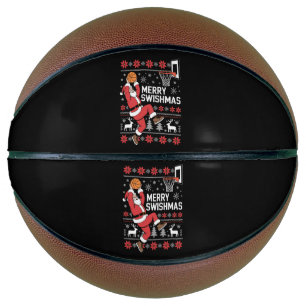 Fröhliches Swishmas Basketball hässliches Weihnach