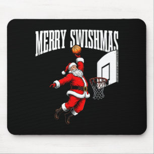 Fröhliches Swishmas Basketball hässliches Weihnach Mousepad