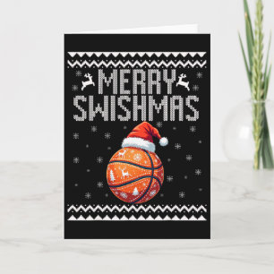 Fröhliches Swishmas Weihnachten Sketll hässlicher  Karte