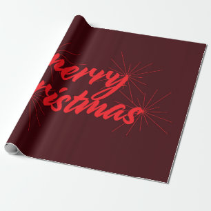 Fröhliches, trendiges Design von "Frohe Weihnacht Geschenkpapier