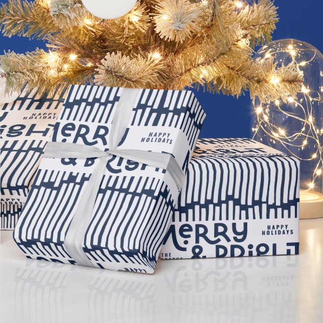 fröhliches und fröhliches, buntes Wrapping Paper Geschenkpapier (Feiertage)