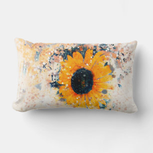 fröhliches und fröhliches Sonnenblumendesign Lendenkissen