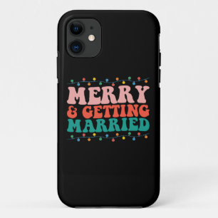 Fröhliches und Heiratendes Paar Weihnachten Groovy Case-Mate iPhone Hülle