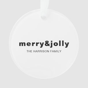 Fröhliches und Helles Minimal Einfaches Weißes Wei Ornament