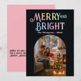 Fröhliches und helles Weihnachtsfest-Foto Feiertagskarte