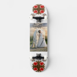 Fröhliches Valentinisches Foto Skateboard