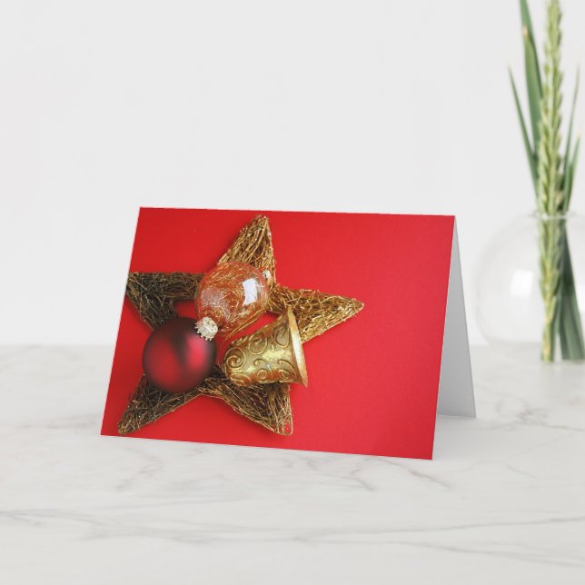 Fröhliches Weihnachten! Feiertagskarte (Vorderseite)