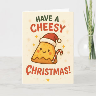 Fröhliches Weihnachten mit Käse Lustiger Pizza-Lie