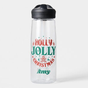 Fröhliches Weihnachten Süßer Lebkuchenmann Retro Trinkflasche