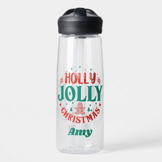 Fröhliches Weihnachten Süßer Lebkuchenmann Retro Trinkflasche
