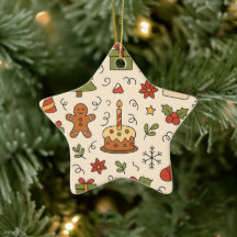 Fröhliches Weihnachts-Doodle-Muster