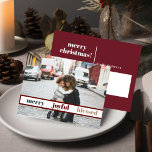 Fröhliches Weihnachts-Foto Postkarte<br><div class="desc">Diese Weihnachtspostkarte bietet einen Bereich,  in dem Sie Ihr eigenes Foto,  einen modernen handgeschriebenen Schriftart und eine elegante Kombination aus Grün und Weiß hinzufügen können. Bearbeiten Sie *most* nach Ihren Wünschen und bearbeiten Sie alle Farben nach Ihren Wünschen.</div>