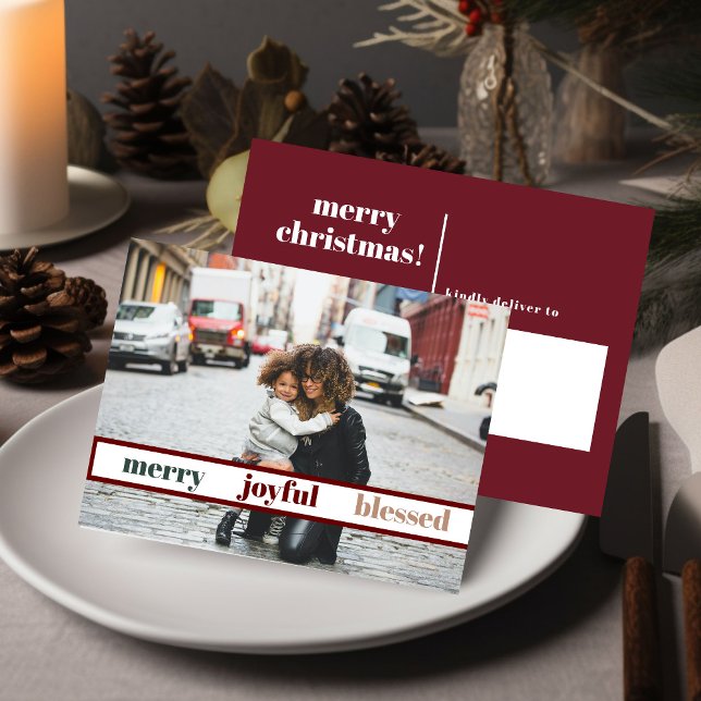 Fröhliches Weihnachts-Foto Postkarte (Von Creator hochgeladen)