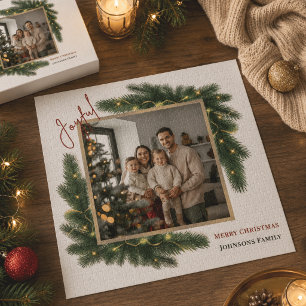 Fröhliches Weihnachts-Personalisiertes-Familien-Fo