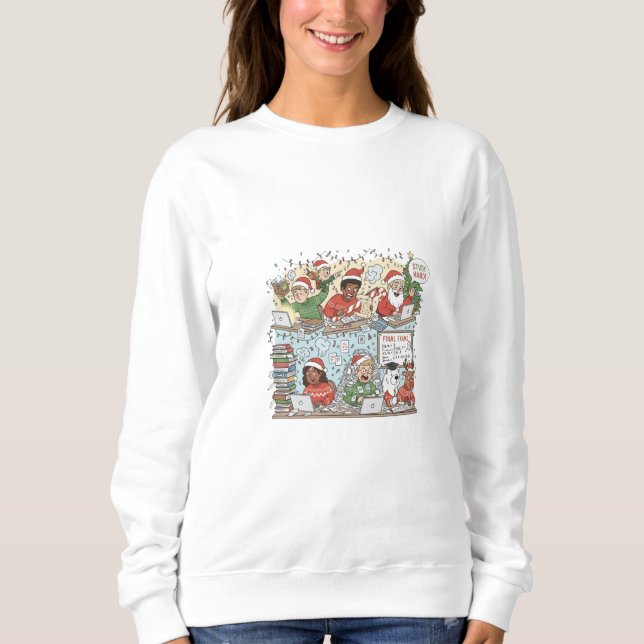 Fröhliches Weihnachtsfest-Pullover - Div Sweatshirt (Vorderseite)