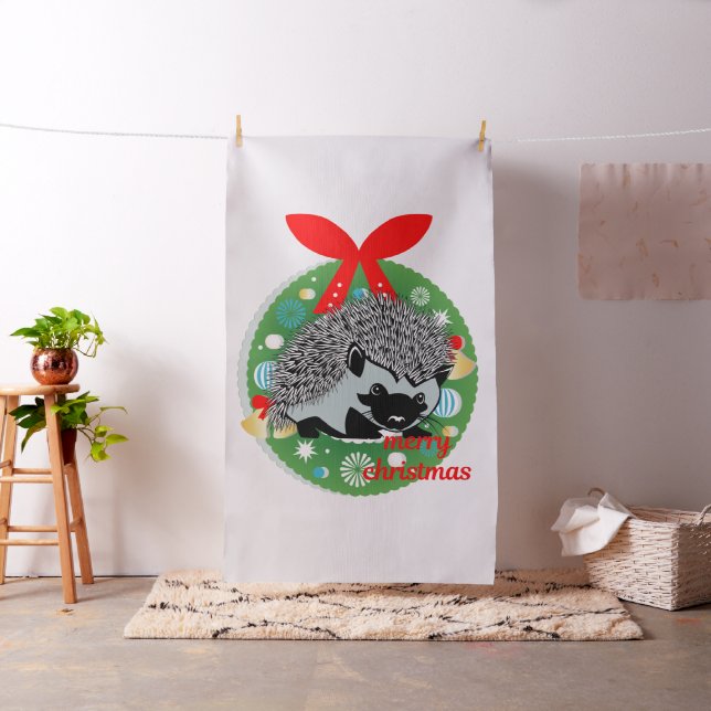 fröhliches Weihnachtsgebäck aus Igel Stoff (Beispiel)
