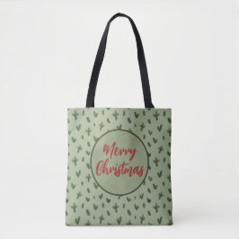 fröhliches Weihnachtsgrün Tasche