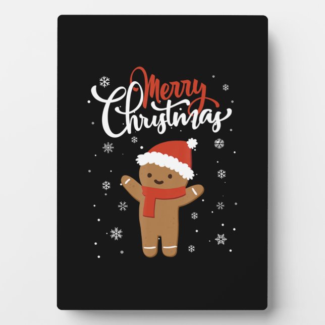 Fröhliches Weihnachtskuchen | Weihnachtskeks Fotoplatte (Vorderseite)