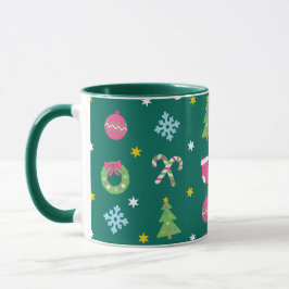 Fröhliches Weihnachtsmuster Tasse