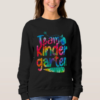 Fröhliches Zurück zur Schule Team Kindergartenlehr Sweatshirt