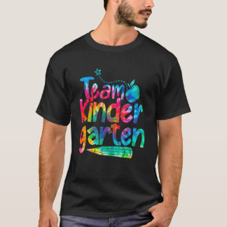 Fröhliches Zurück zur Schule Team Kindergartenlehr T-Shirt