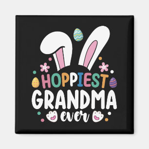 Fröhlichste Oma überhaupt Mama Familie Osterhase E Magnet