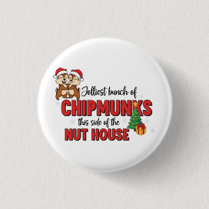 Fröhlichste Schar von Chipmunks auf dieser Seite W Button