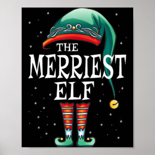 Fröhlichster Elf Xmas-Gruppe Weihnachten passende Poster