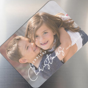 Fröhlichstes Weihnachten Familie Freude Weihnachte Magnet