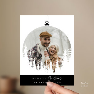 Fröhlichstes Weihnachtsfamilienfoto, Überlagerung Postkarte