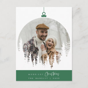 Fröhlichstes Weihnachtsfamilienfoto, Überlagerung Postkarte