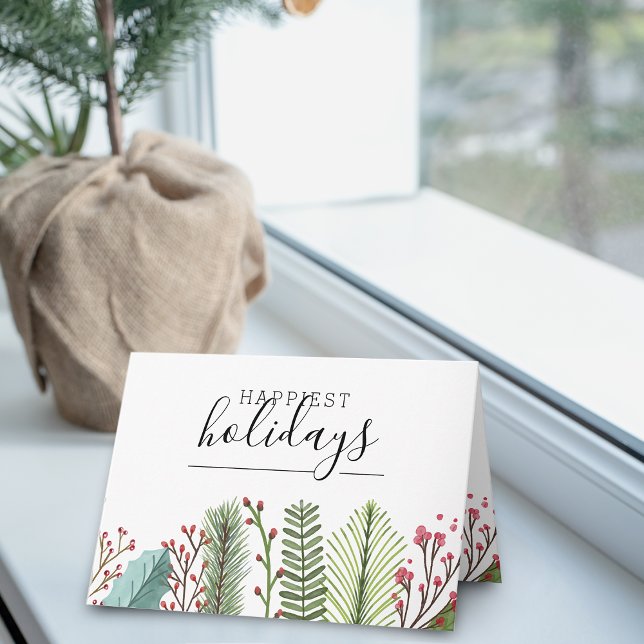 Frohste Holidays Business Style Urlaubskarte Karte (Happiest Holidays Business Style Holiday Card)