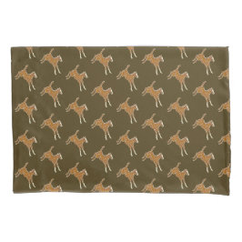 Frolcking Horse Foal - transparente mehrfarbig. Kissenbezug