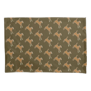 Frolcking Horse Foal - transparente mehrfarbig. Kissenbezug